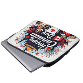 Happy Canada Day Fun Laptopschutzhülle (Vorne Knopf)