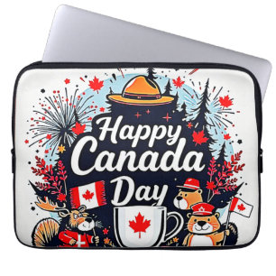 Happy Canada Day Fun Laptopschutzhülle