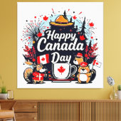 Happy Canada Day Fun Leinwanddruck (Insitu (Wohnzimmer))