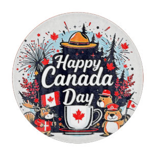 Happy Canada Day Fun Schneidebrett