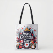 Happy Canada Day Fun Tasche (Vorderseite)