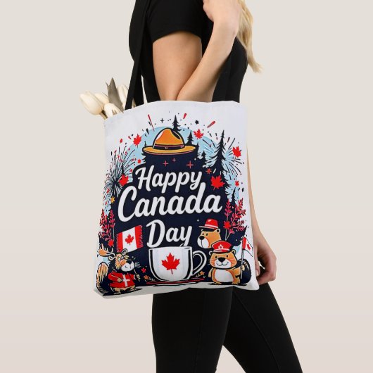 Happy Canada Day Fun Tasche (Von Nahem)