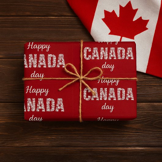 Happy Canada Day Geschenkpapier