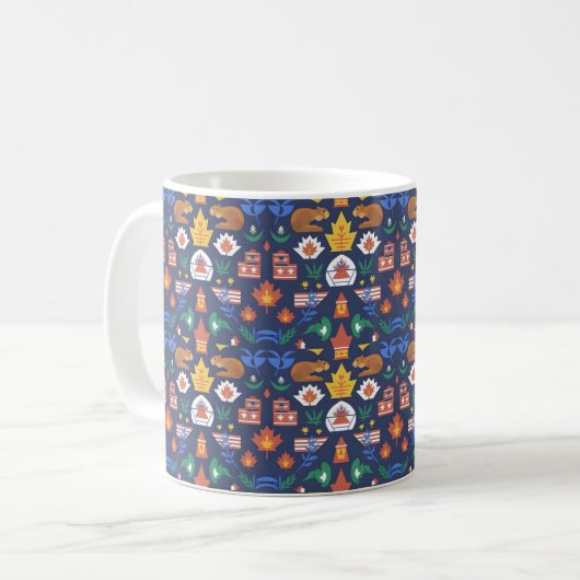 Happy Canada Day Gift Idea Kaffeetasse (Vorderseite Links)