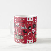 Happy Canada Day Gift Idea Kaffeetasse (Vorderseite Links)