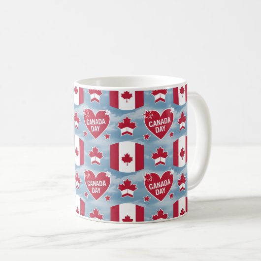 Happy Canada Day Gift Kaffeetasse (VorderseiteRechts)