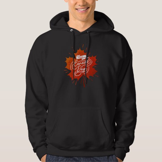 Happy Canada Day Hoodie (Vorderseite)