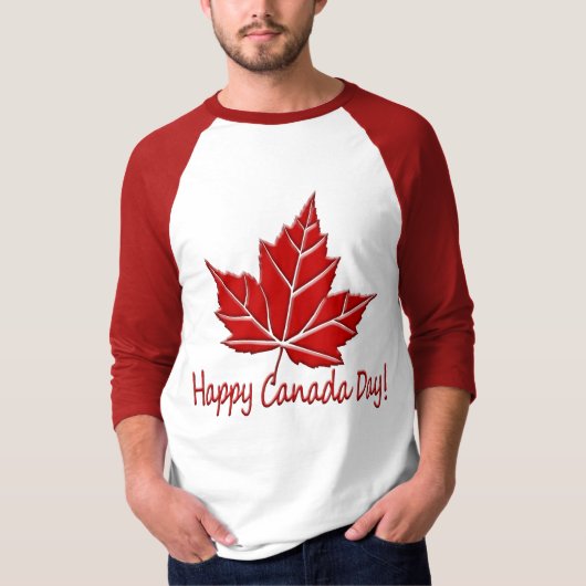 Happy Canada Day Jersey Canada Souvenir Shirt (Vorderseite)