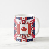 Happy Canada Day Kaffeetasse (VorderseiteRechts)