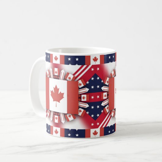 Happy Canada Day Kaffeetasse (Vorderseite Links)