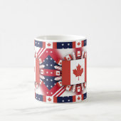 Happy Canada Day Kaffeetasse (Mittel)