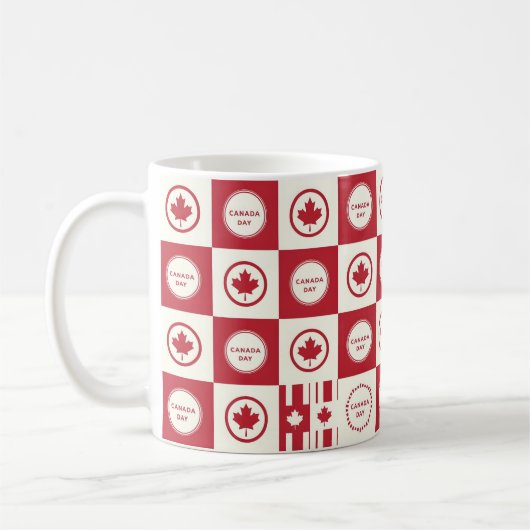 Happy Canada Day Kaffeetasse (Links)