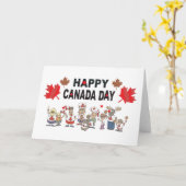 Happy Canada Day Karte (Gelbe Blume)