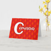Happy Canada Day-Maple-Blätter Karte (Gelbe Blume)