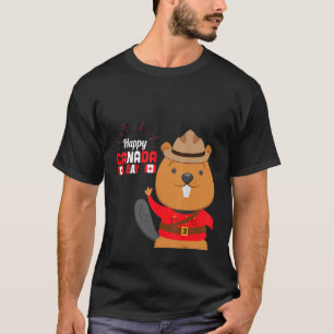 Happy Canada Day Maple Leaf Canada Day Kinder Todd T-Shirt