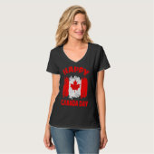 Happy Canada Day Maple Leaf Canada Day Kinder Todd T-Shirt (Vorderseite Vollansicht)