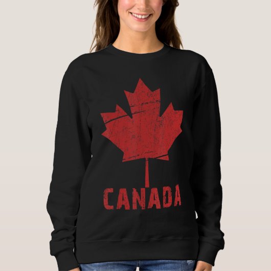 Happy Canada Day Maple Leaf Canada Day Sweatshirt (Vorderseite)