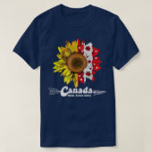 Happy Canada Day Maple Sonnenblume 1. Juli unabhän T-Shirt (Design vorne)