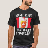 Happy Canada Day Maple Syrup Maple Tree Tapping Me T-Shirt (Vorderseite)