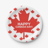 Happy Canada Day Pappteller (Vorderseite)