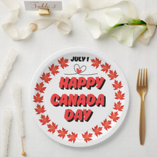 Happy Canada Day Pappteller