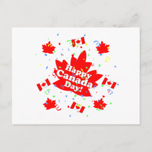 Happy Canada Day Party Postkarte