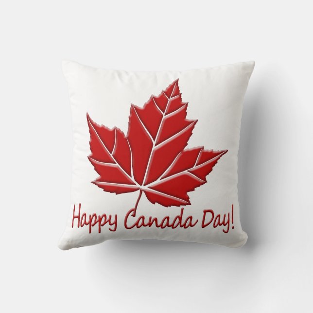 Happy Canada Day Pillows Canada Day Throw Pillow Kissen (Rückseite)