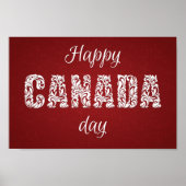 Happy Canada Day Poster (Vorne)