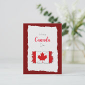 Happy Canada Day Postkarte (Stehend Vorderseite)
