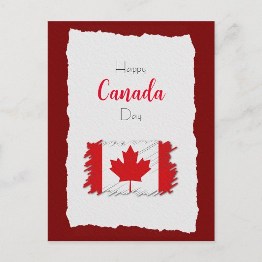 Happy Canada Day Postkarte (Vorderseite)
