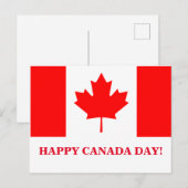 HAPPY CANADA DAY POSTKARTE (Vorne/Hinten)