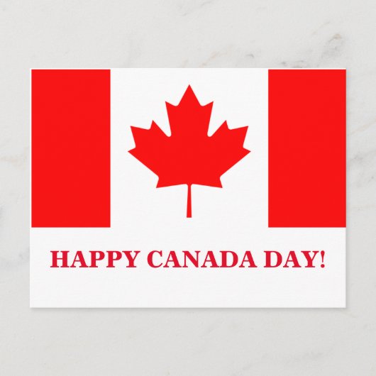 HAPPY CANADA DAY POSTKARTE (Vorderseite)