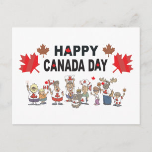 Happy Canada Day Postkarte