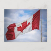 Happy Canada Day Red and White Canadian Flag Postkarte (Vorderseite)