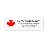 Happy Canada Day red maple leaf custom address (Vorne)