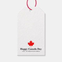 Happy Canada Day Rotes Ahornblatt mit benutzerdefi