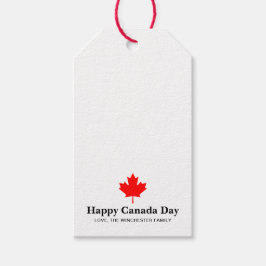 Happy Canada Day Rotes Ahornblatt mit benutzerdefi Geschenkanhänger