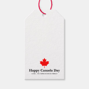 Happy Canada Day Rotes Ahornblatt mit benutzerdefi Geschenkanhänger