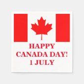 HAPPY CANADA DAY SERVIETTE (Vorderseite)