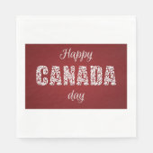 Happy Canada Day Serviette (Vorderseite)