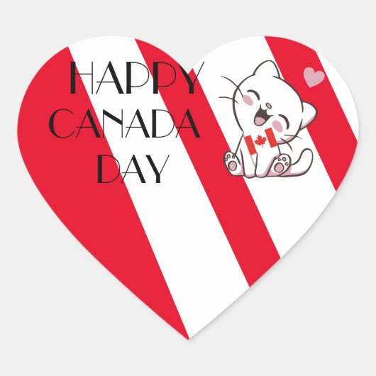 Happy Canada Day Sticker (Vorderseite)