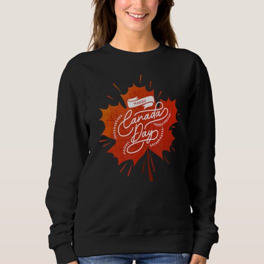 Happy Canada Day Sweatshirt (Vorderseite)