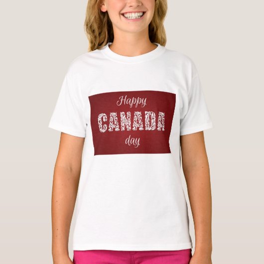 Happy Canada Day T-Shirt (Vorderseite)