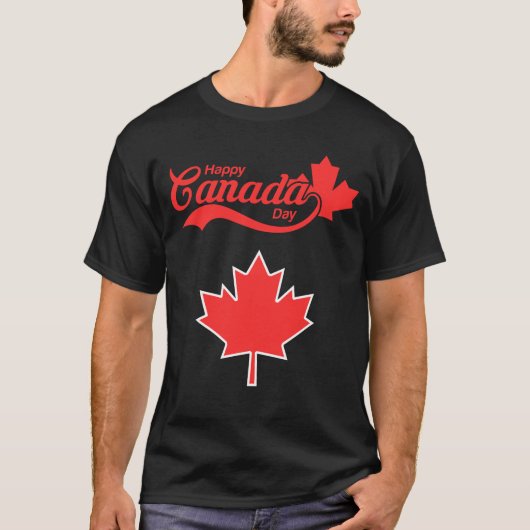 Happy Canada Day T-Shirt (Vorderseite)