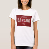 Happy Canada Day T-Shirt (Vorderseite)