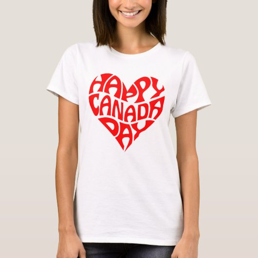 Happy Canada Day T-Shirt (Vorderseite)