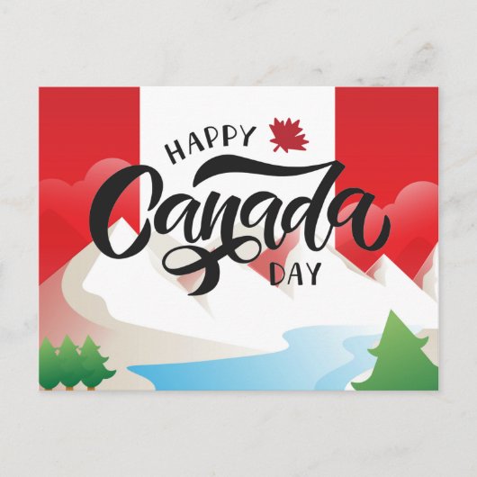 Happy Canada Day Travel Canada Post Card Postkarte (Vorderseite)