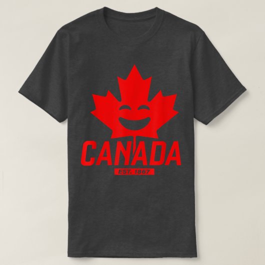 Happy Canada Est T-Shirt (Design vorne)