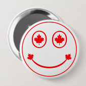 Happy Canadian Button (Vorne & Hinten)