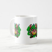 Happy Cancer Crab mit Star Kaffeetasse (Vorderseite Links)